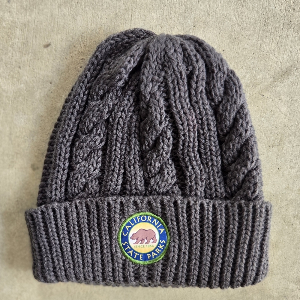 Top Of The World California State Parks Cable Knit Ribbed Beanie